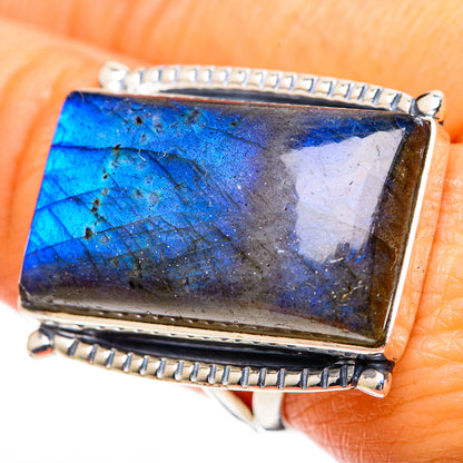 Labradorite Rings handcrafted by Ana Silver Co - RING107689