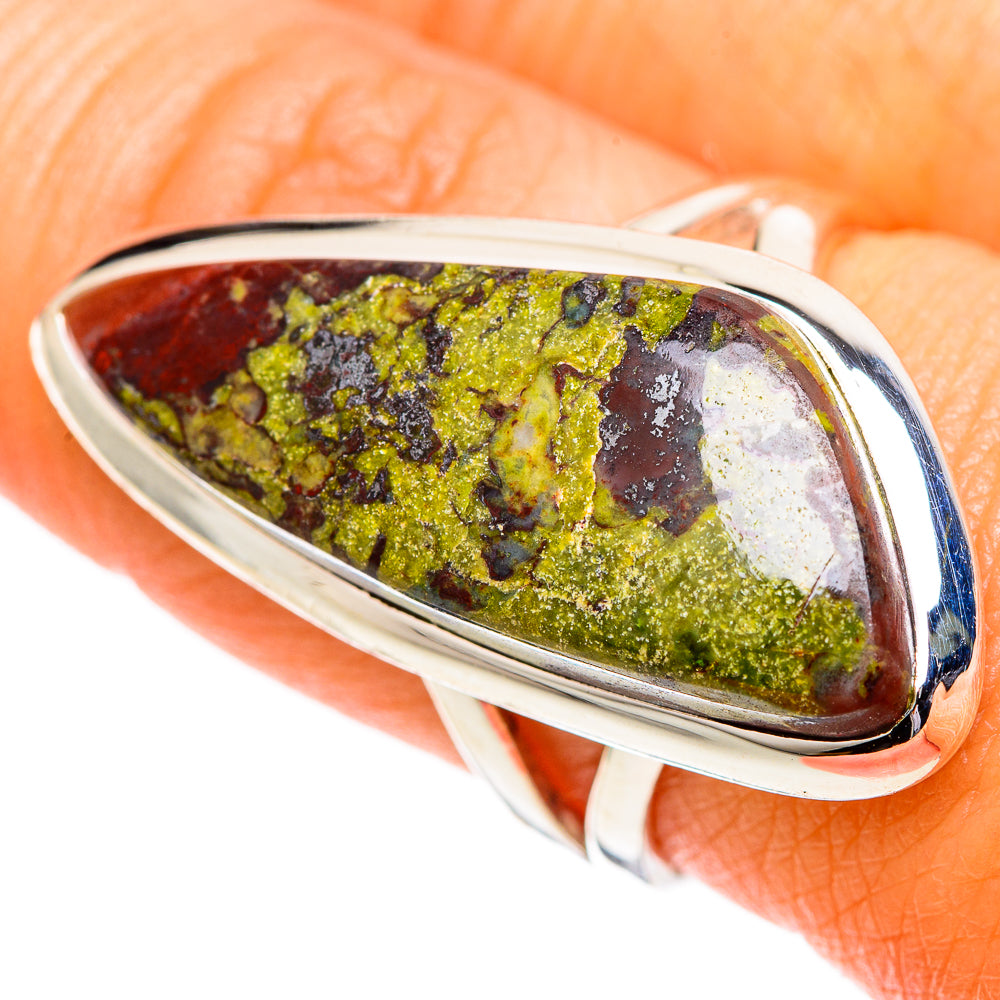 Dragon's Blood Stone Rings handcrafted by Ana Silver Co - RING107699