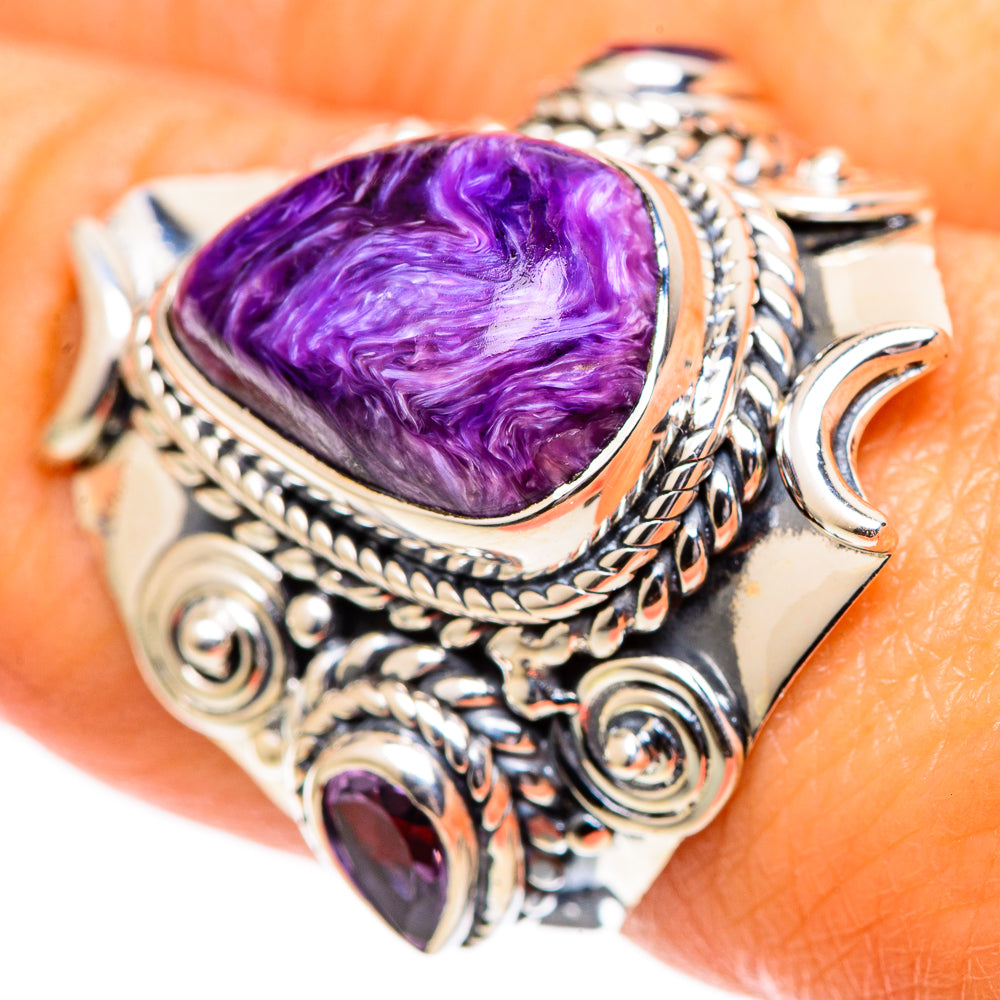 Charoite Rings handcrafted by Ana Silver Co - RING107710