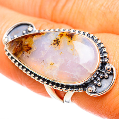 Plume Agate Rings handcrafted by Ana Silver Co - RING107715