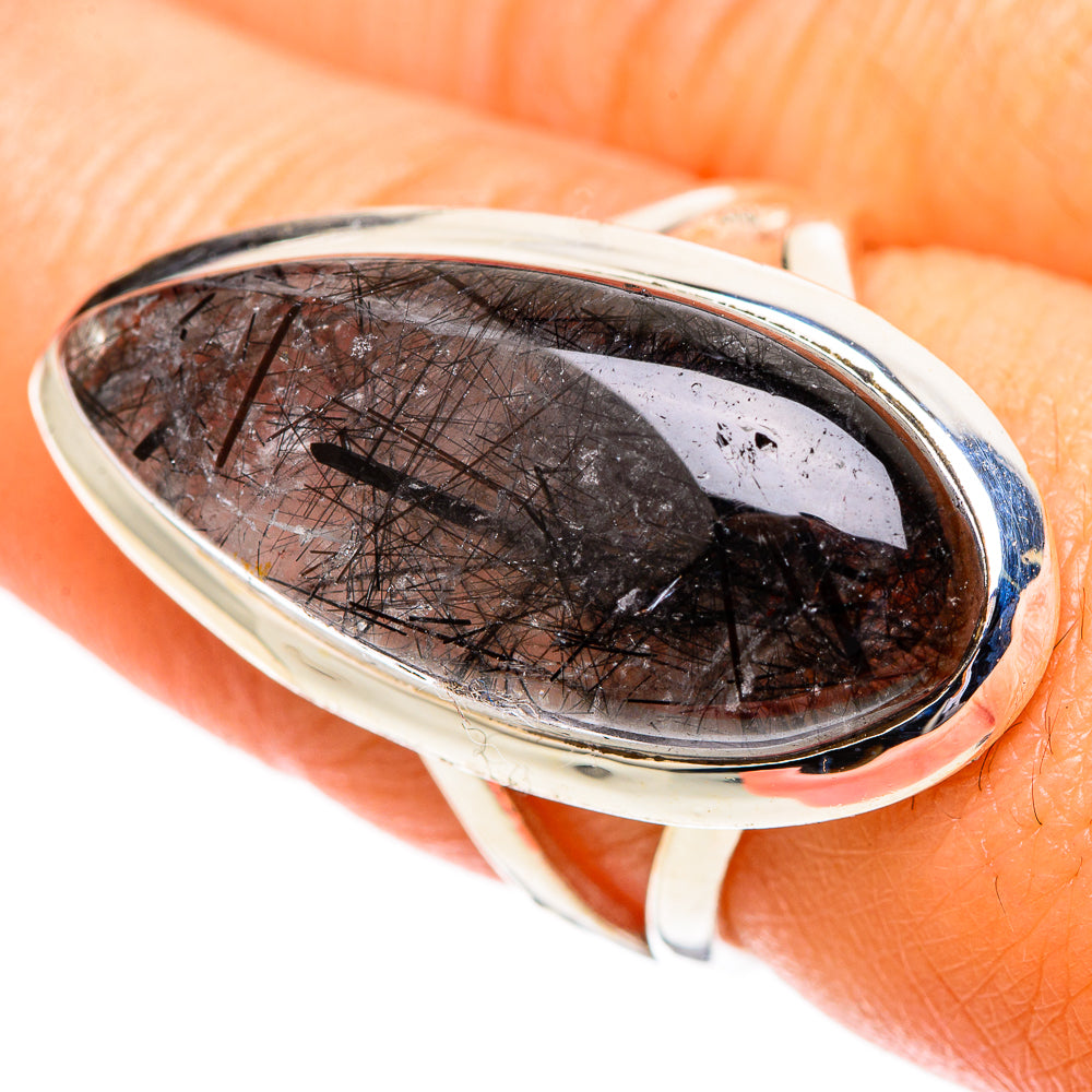 Tourmalinated Quartz Rings handcrafted by Ana Silver Co - RING107717