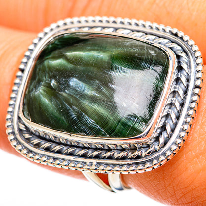 Seraphinite Rings handcrafted by Ana Silver Co - RING107726