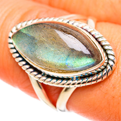 Labradorite Rings handcrafted by Ana Silver Co - RING107728