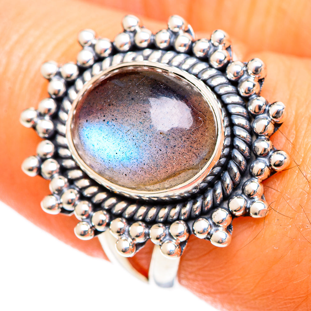 Labradorite Rings handcrafted by Ana Silver Co - RING107730