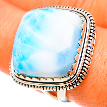 Larimar Rings handcrafted by Ana Silver Co - RING107731