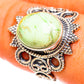 Lemon Chrysoprase Rings handcrafted by Ana Silver Co - RING107739