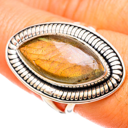 Labradorite Rings handcrafted by Ana Silver Co - RING107742