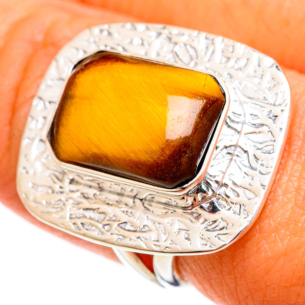 Tiger Eye Rings handcrafted by Ana Silver Co - RING107744