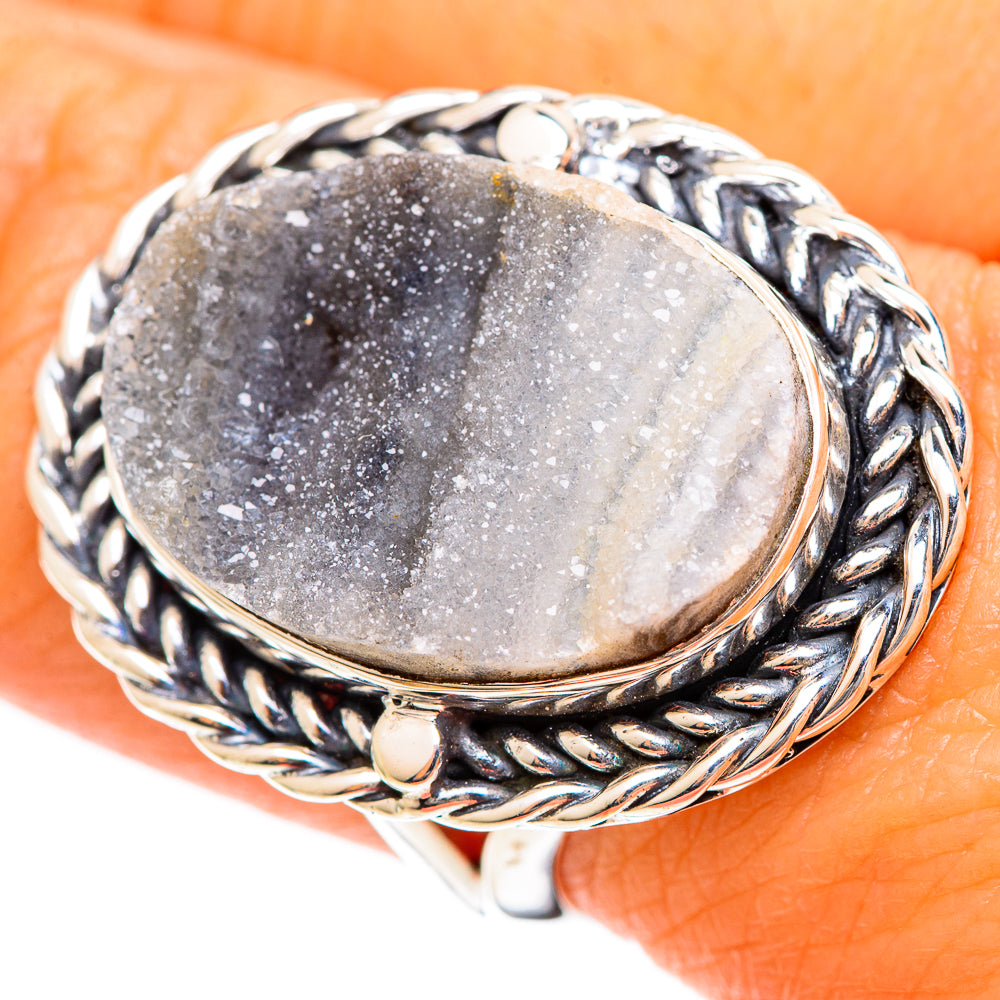 Desert Druzy Rings handcrafted by Ana Silver Co - RING107762