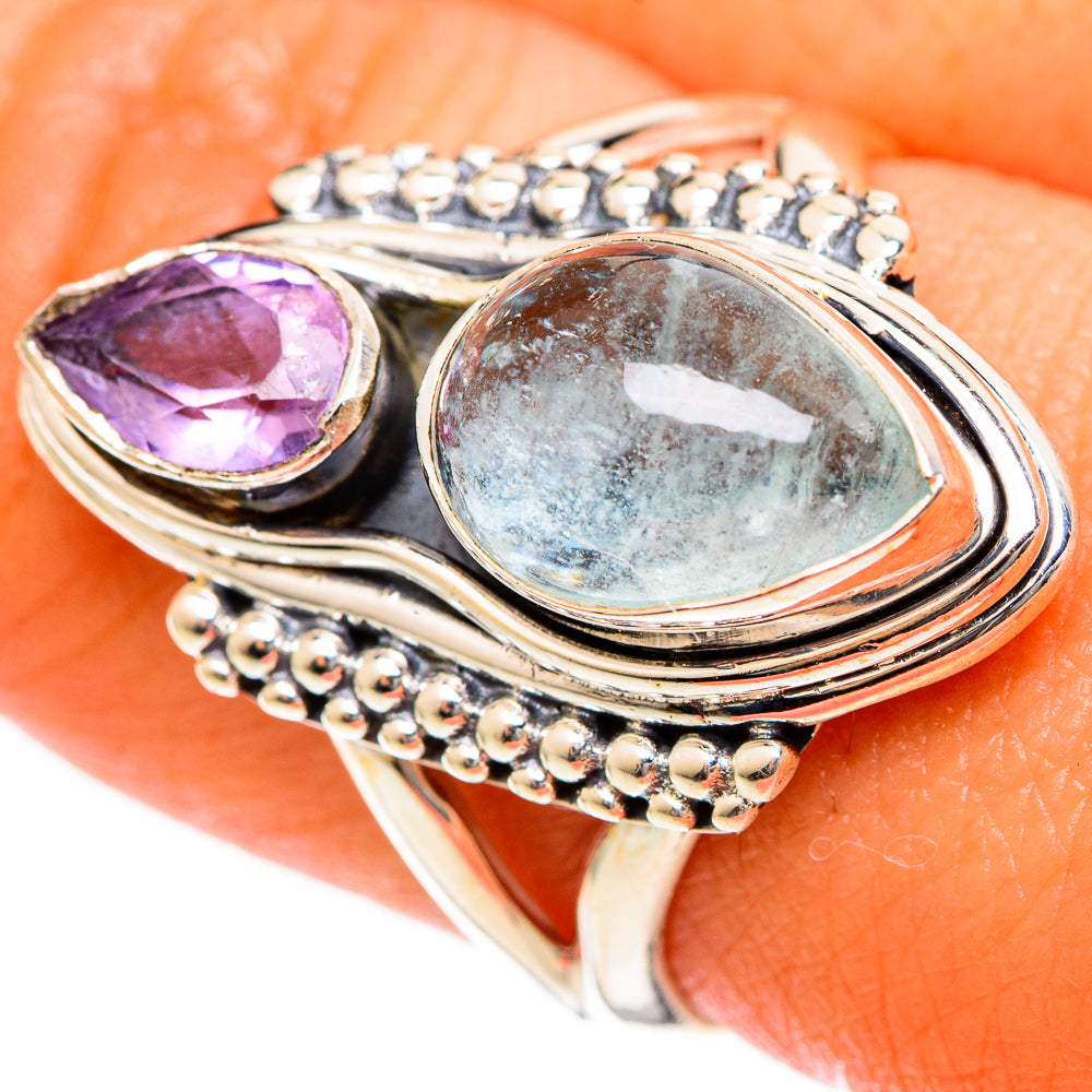 Aquamarine Rings handcrafted by Ana Silver Co - RING107767