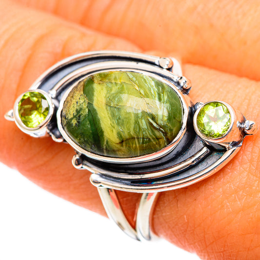 Rainforest Jasper Rings handcrafted by Ana Silver Co - RING107774