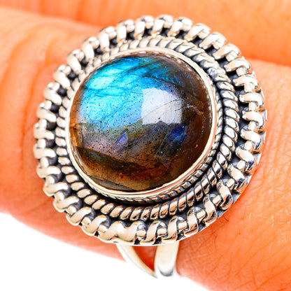 Labradorite Rings handcrafted by Ana Silver Co - RING107799