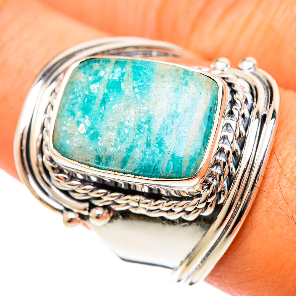 Amazonite Rings handcrafted by Ana Silver Co - RING107807