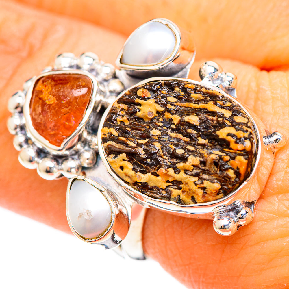 Dinosaur Bone Rings handcrafted by Ana Silver Co - RING107813