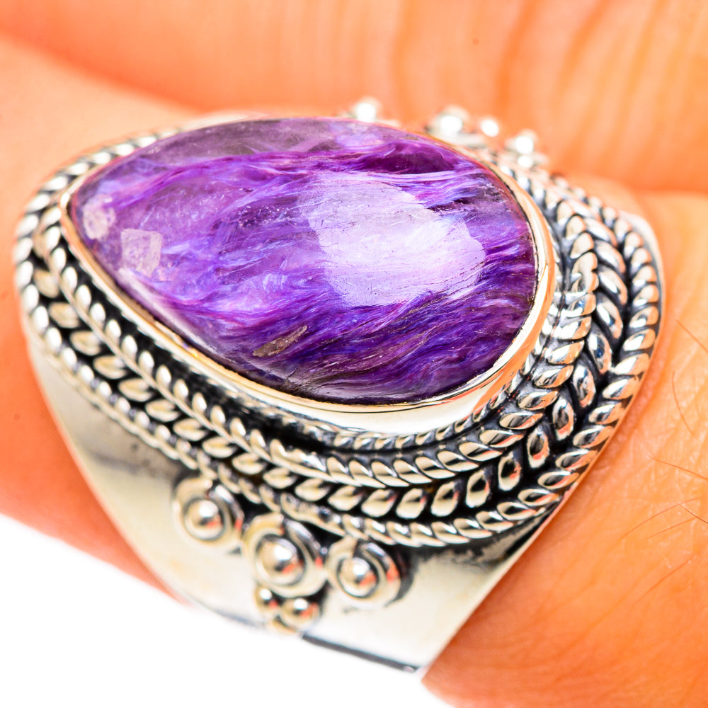Charoite Rings handcrafted by Ana Silver Co - RING107820
