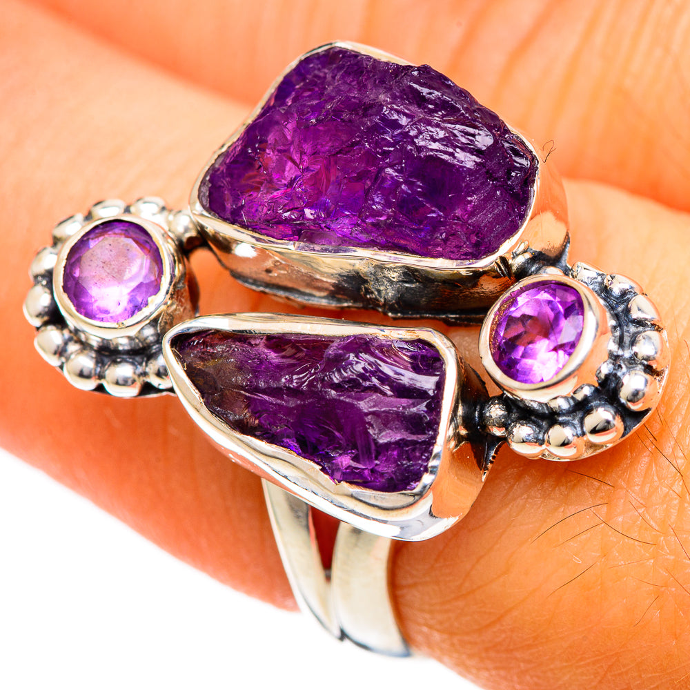 Amethyst Rings handcrafted by Ana Silver Co - RING107821