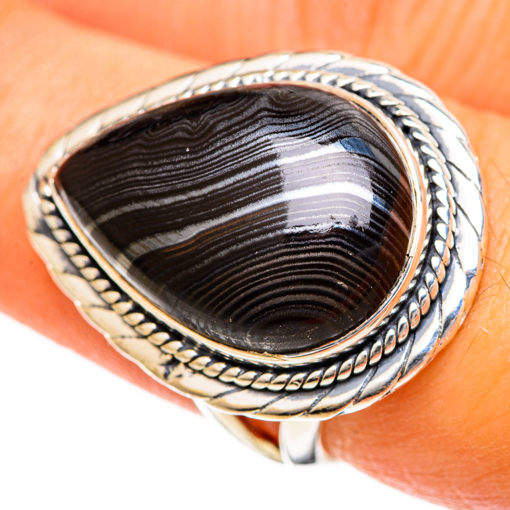 Psilomelane Rings handcrafted by Ana Silver Co - RING107825