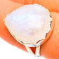 Rainbow Moonstone Rings handcrafted by Ana Silver Co - RING107830