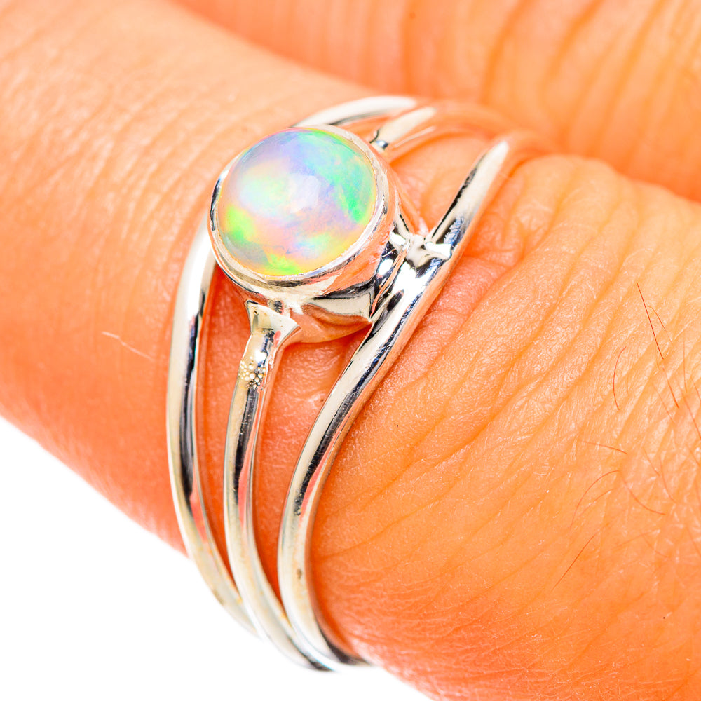 Ethiopian Opal Rings handcrafted by Ana Silver Co - RING107832