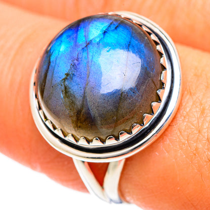 Labradorite Rings handcrafted by Ana Silver Co - RING107839