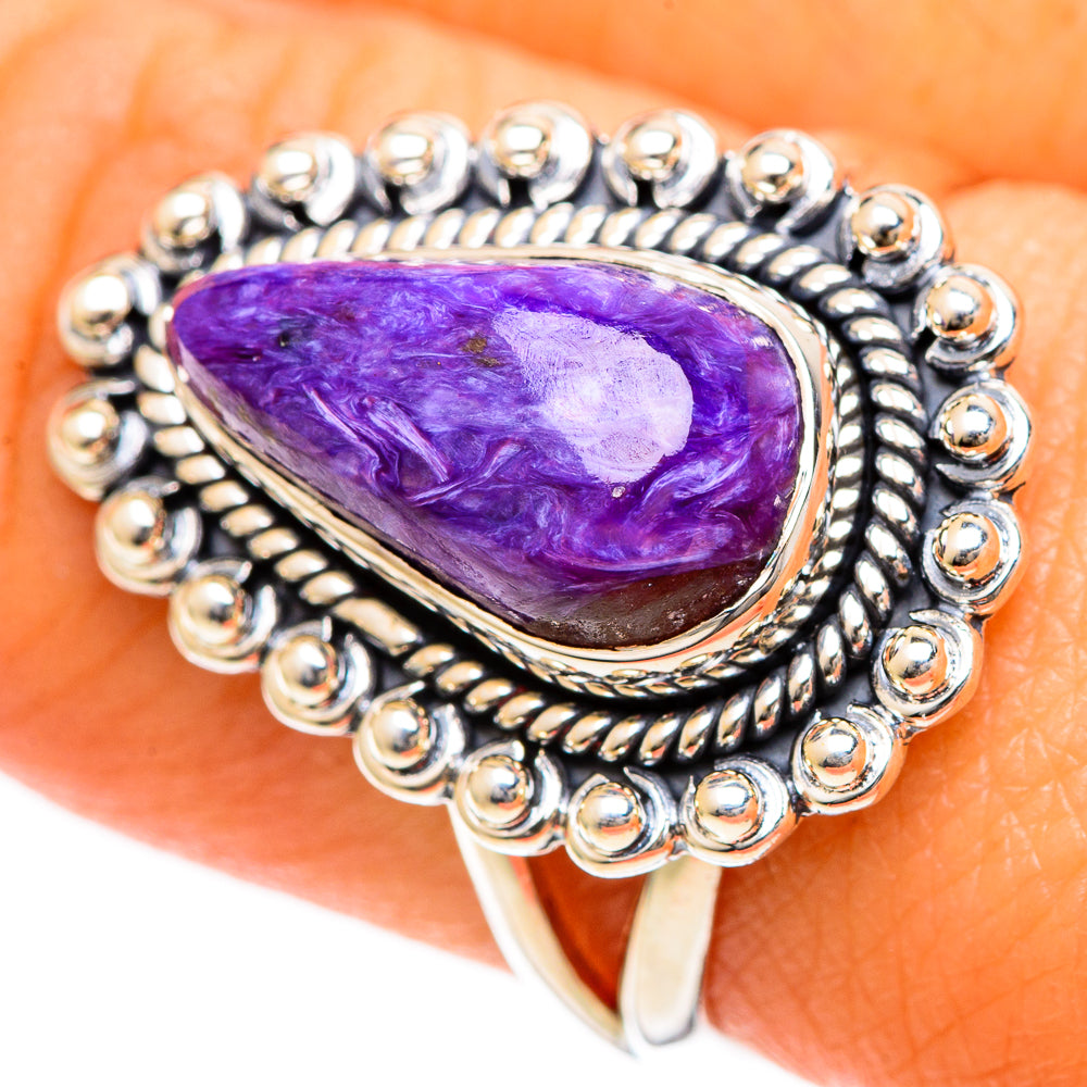 Charoite Rings handcrafted by Ana Silver Co - RING107851