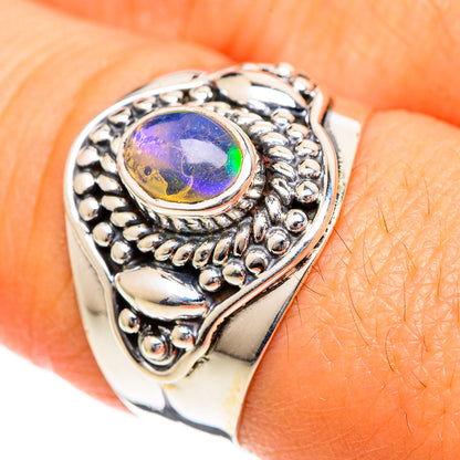 Ethiopian Opal Rings handcrafted by Ana Silver Co - RING107862