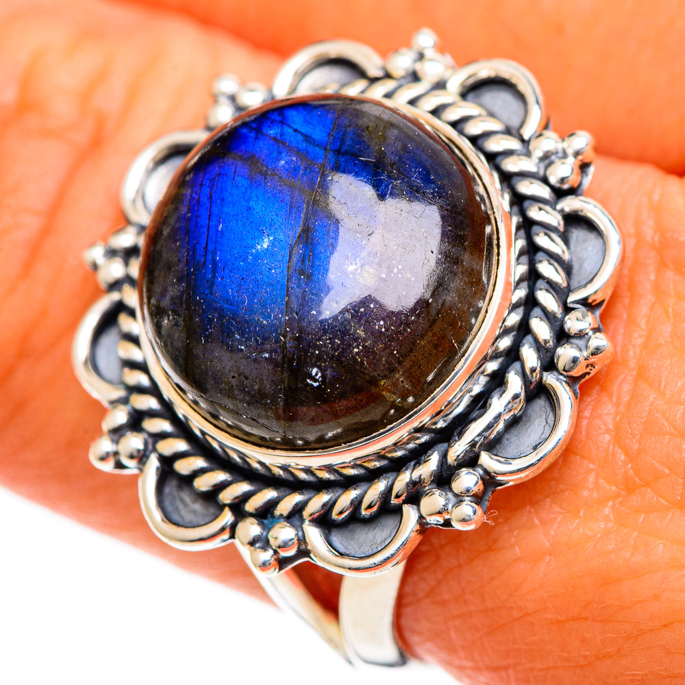 Labradorite Rings handcrafted by Ana Silver Co - RING107864
