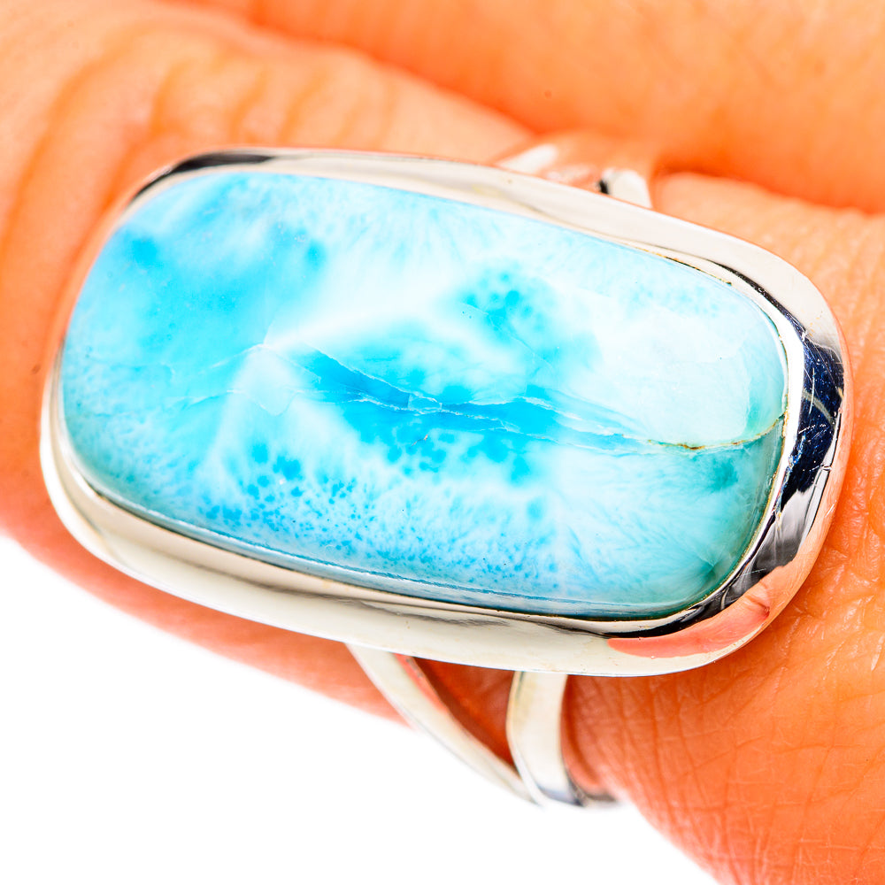 Larimar Rings handcrafted by Ana Silver Co - RING107865