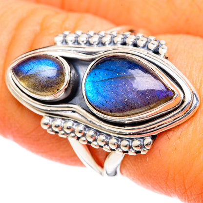 Labradorite Rings handcrafted by Ana Silver Co - RING107866