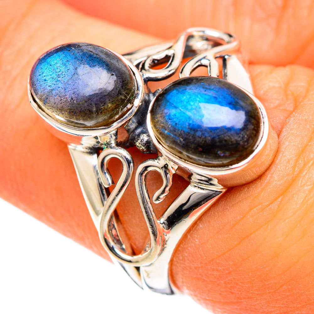 Labradorite Rings handcrafted by Ana Silver Co - RING107870