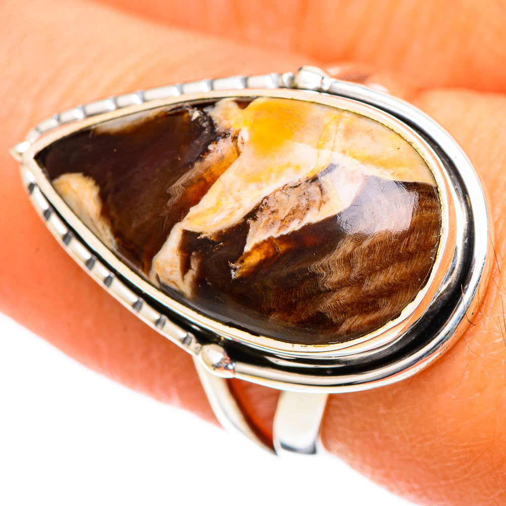 Peanut Wood Jasper Rings handcrafted by Ana Silver Co - RING107879
