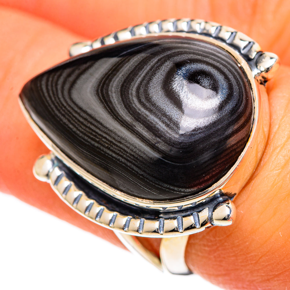Psilomelane Rings handcrafted by Ana Silver Co - RING107891