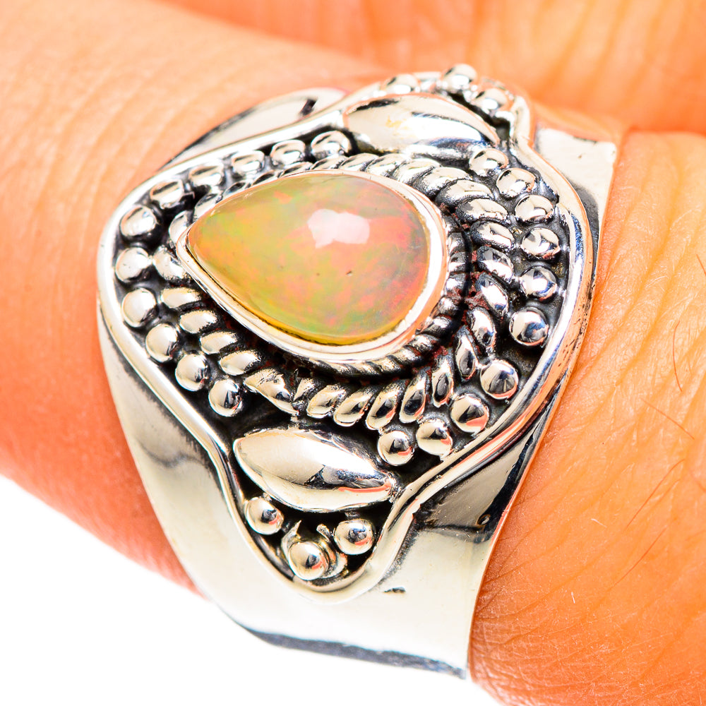 Ethiopian Opal Rings handcrafted by Ana Silver Co - RING107896