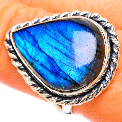 Labradorite Rings handcrafted by Ana Silver Co - RING107927