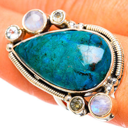Chrysocolla Rings handcrafted by Ana Silver Co - RING107934