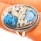 K2 Blue Azurite Rings handcrafted by Ana Silver Co - RING107935