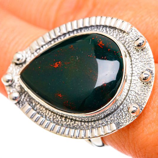 Bloodstone Rings handcrafted by Ana Silver Co - RING107943