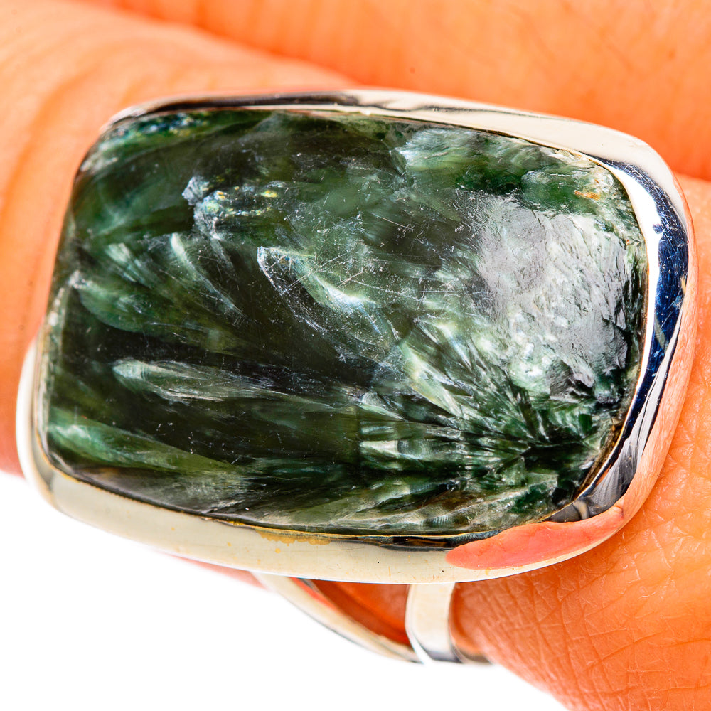 Seraphinite Rings handcrafted by Ana Silver Co - RING107945