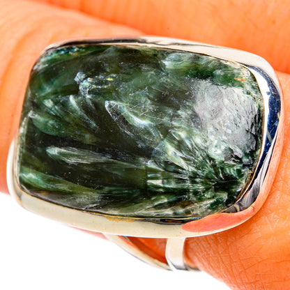 Seraphinite Rings handcrafted by Ana Silver Co - RING107945