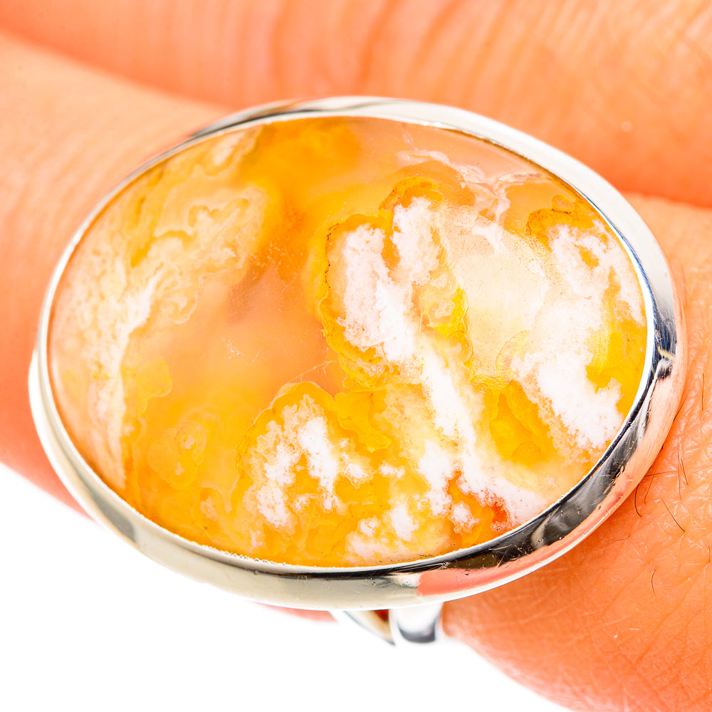 Plume Agate Rings handcrafted by Ana Silver Co - RING107956
