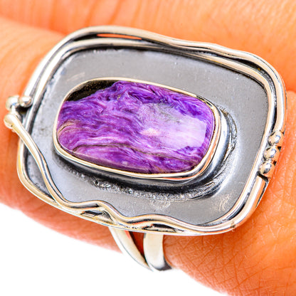 Charoite Rings handcrafted by Ana Silver Co - RING107960