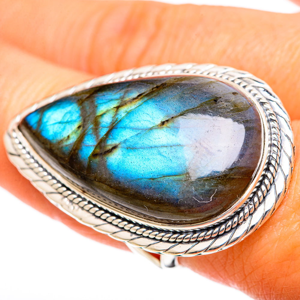 Labradorite Rings handcrafted by Ana Silver Co - RING107971