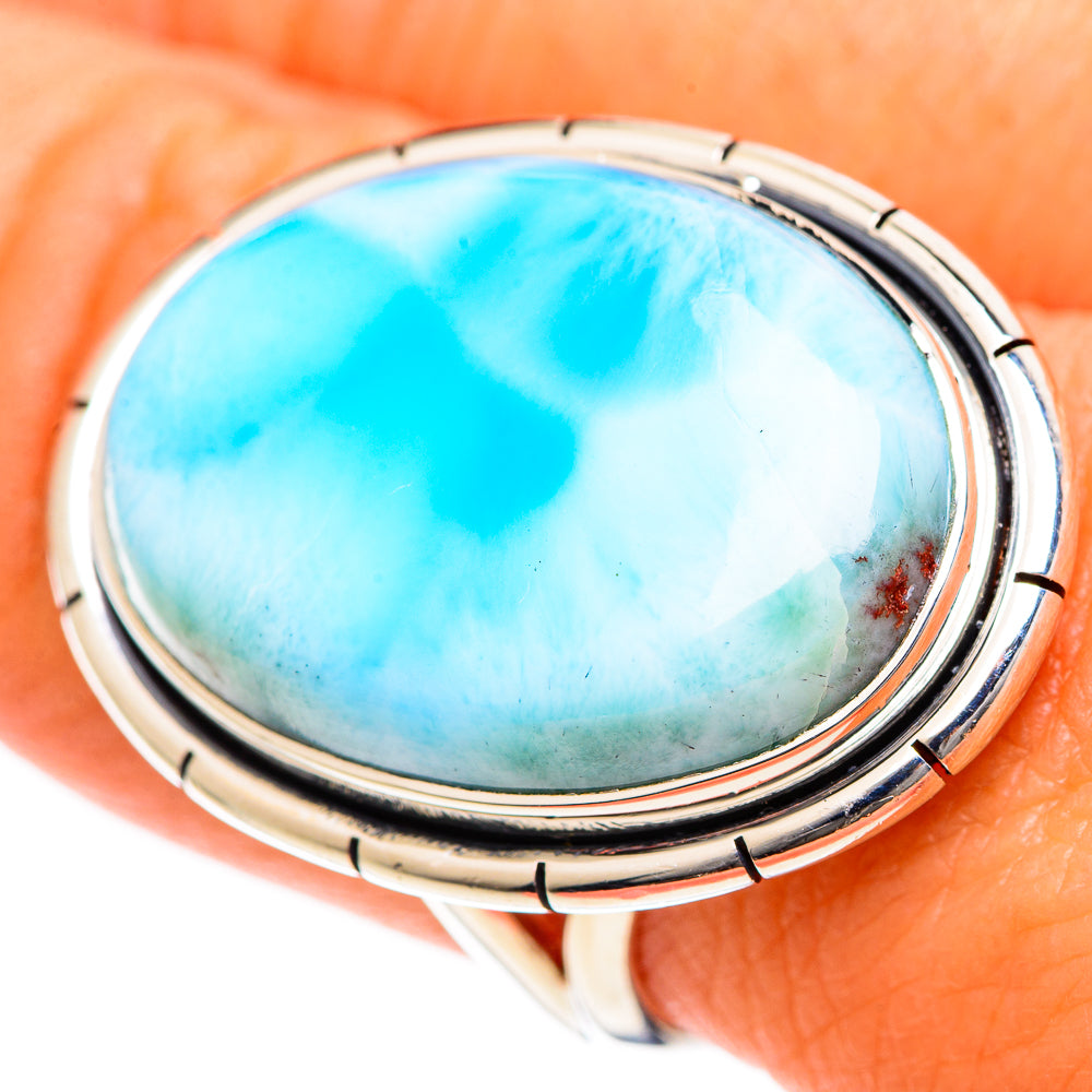Larimar Rings handcrafted by Ana Silver Co - RING107974