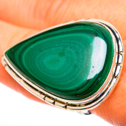 Malachite Rings handcrafted by Ana Silver Co - RING107983