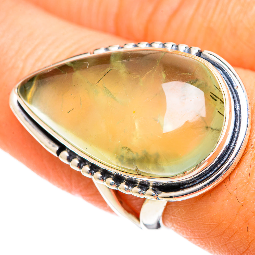 Prehnite Rings handcrafted by Ana Silver Co - RING107987