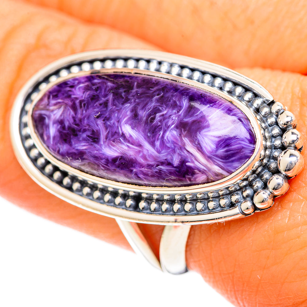 Charoite Rings handcrafted by Ana Silver Co - RING107998