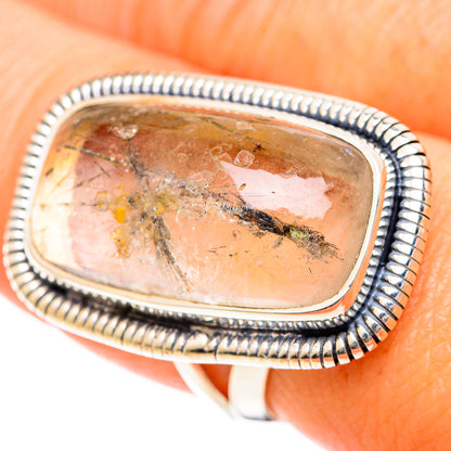 Tourmalinated Quartz Rings handcrafted by Ana Silver Co - RING108003