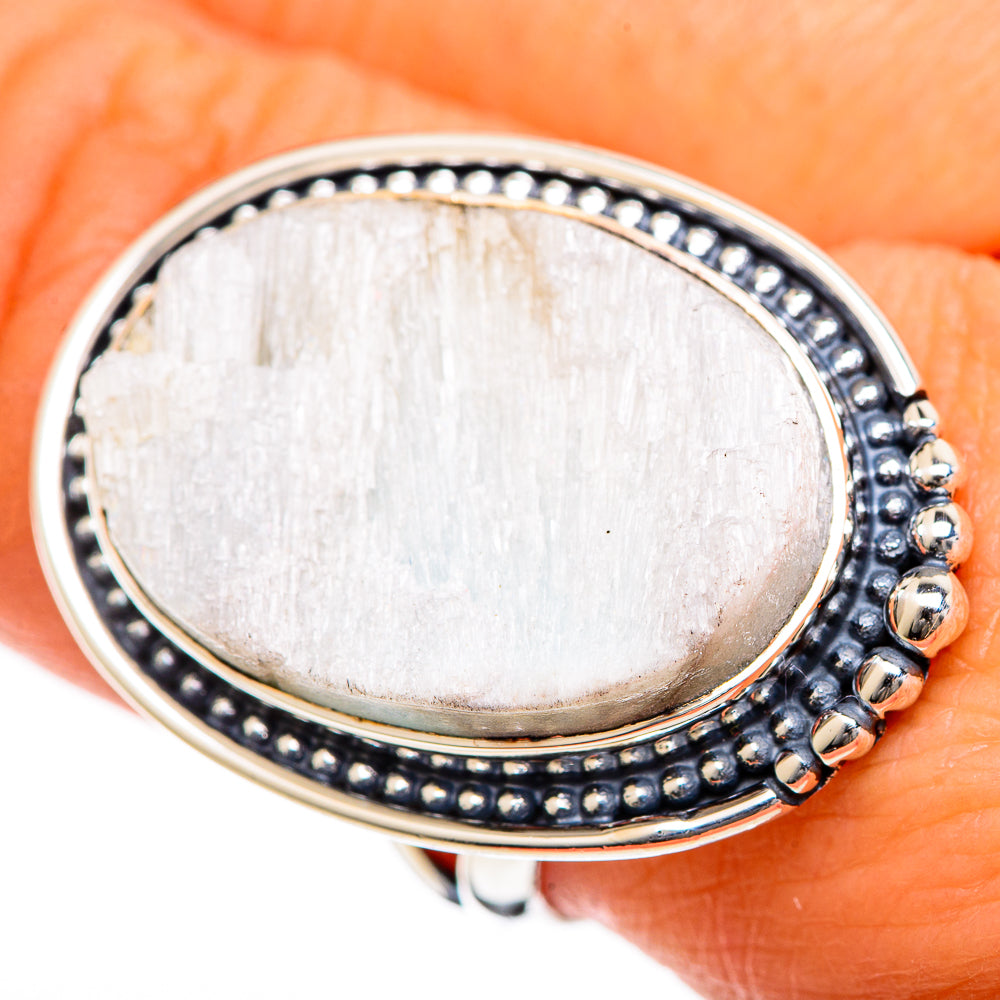 Scolecite Rings handcrafted by Ana Silver Co - RING108004
