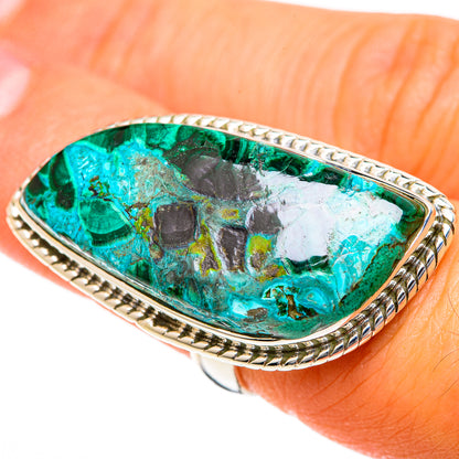 Chrysocolla Rings handcrafted by Ana Silver Co - RING108007
