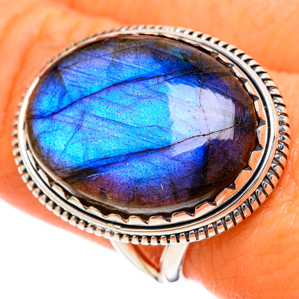 Labradorite Rings handcrafted by Ana Silver Co - RING108010